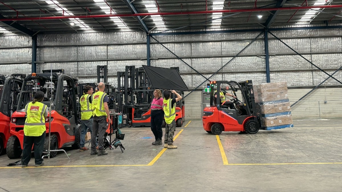 Linde partnered with SafeWork NSW on the campaign, “It’s the safe way or ‘no way’ | Image: Linde Material Handling