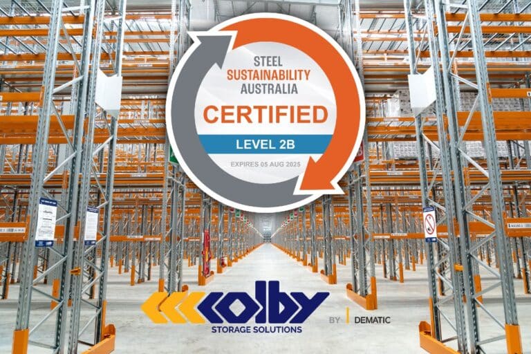 Dematic awarded Steel Sustainability Certification for ColbyRACK