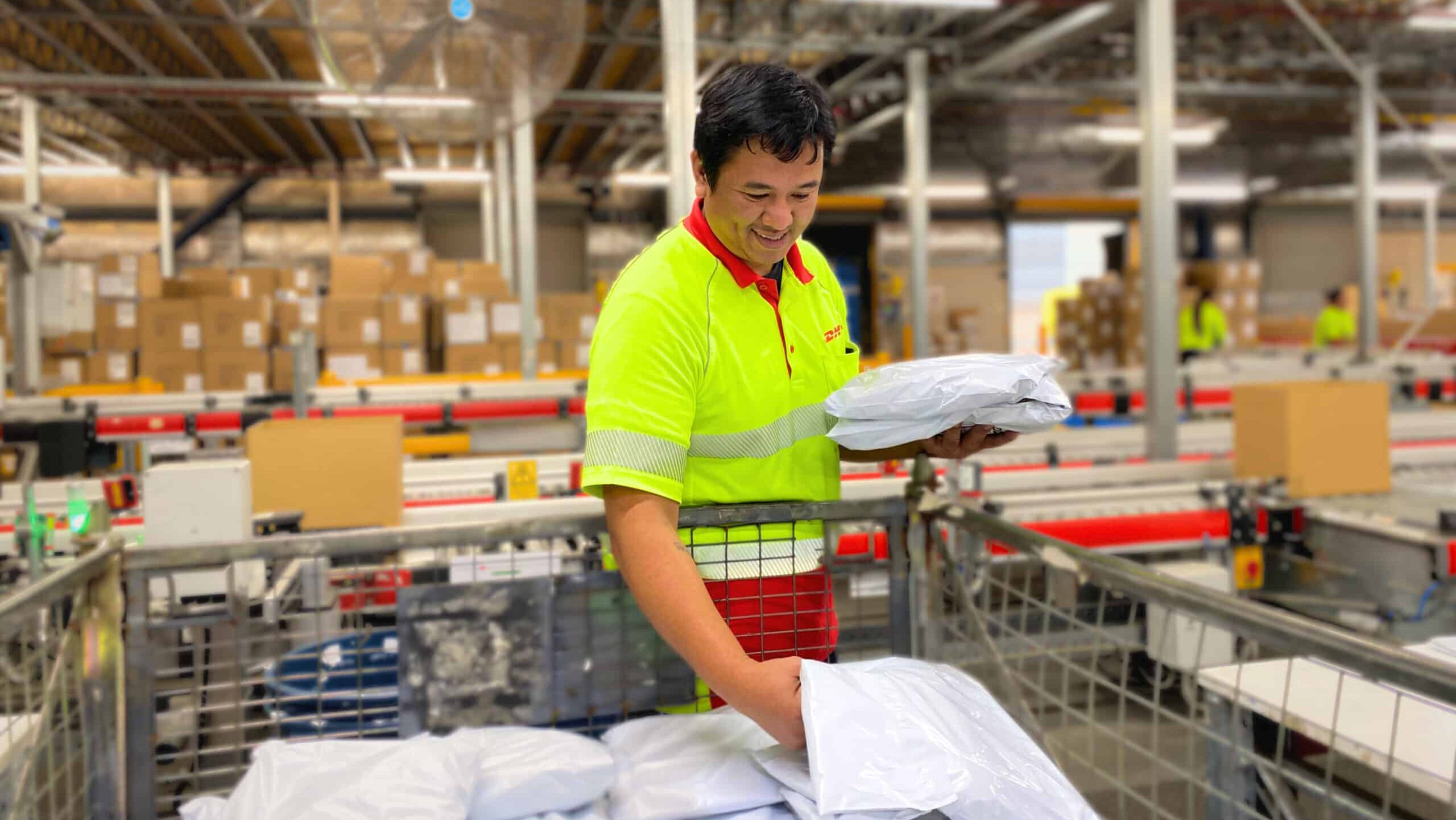 DHL’s track-and-trace system provides visibility across all warehouse fulfilment centres and carriers in one place. Image: DHL