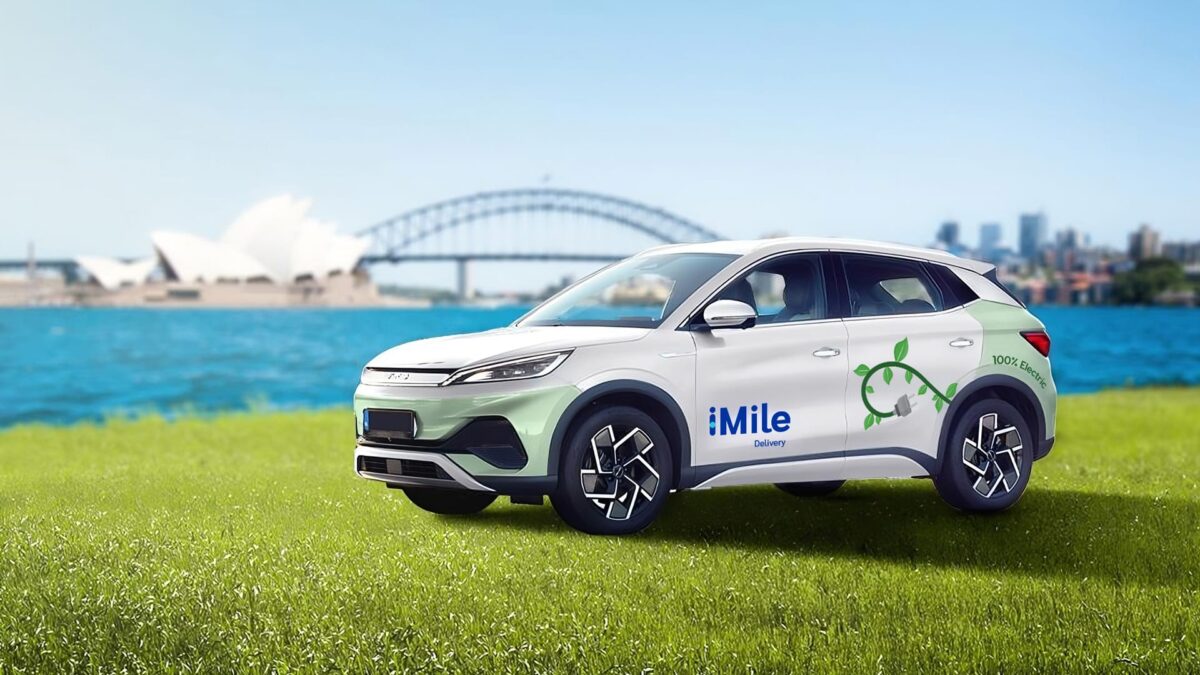 iMile incorporated the BYD Dolphin into its fleet. Image: iMile