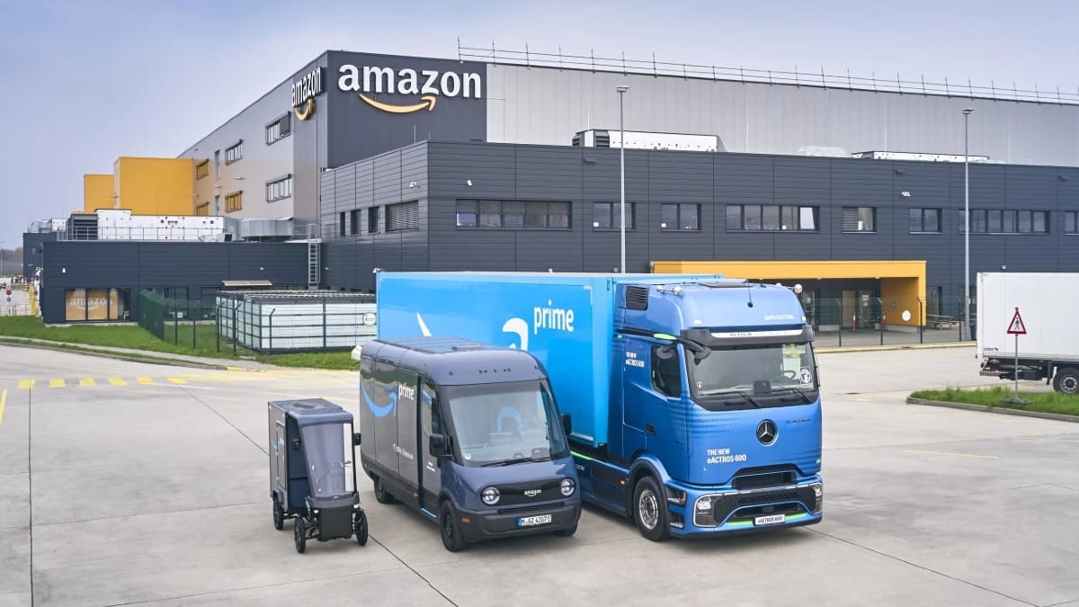 Amazon and its delivery partners have more than 3,000 electric vans. Image: Amazon