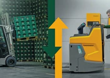 Jungheinrich lithium-ion trucks support higher uptime and lower energy use. Images: Jungheinrich