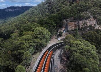 Previous image
A visual of Mitchells Causeway showing the location of the new bridge structure. Image: Transport NSW